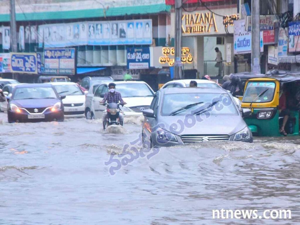 హైద‌రాబాద్‌లో దంచికొట్టిన వాన‌