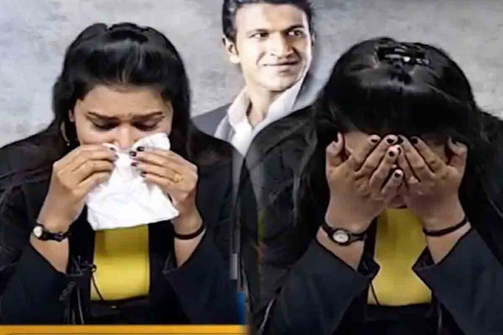 news reader cries uncontrollably while reporting puneeth rajkumar death
