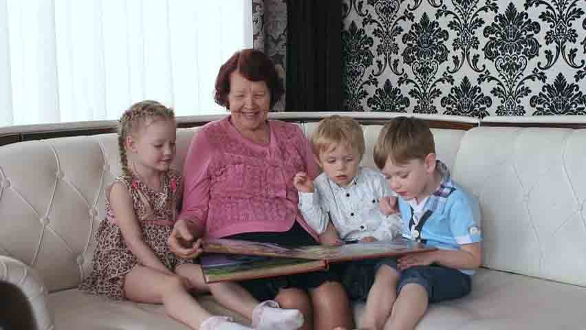  Children with grandmother